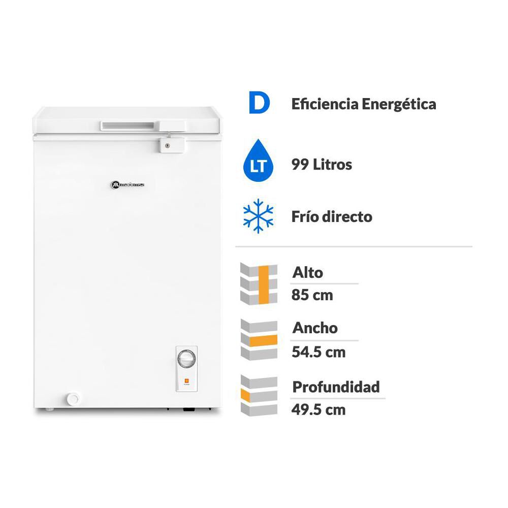 Freezer Horizontal Mademsa M100D / Fr&iacute;o Directo / 99 Litros / D image number 1.0